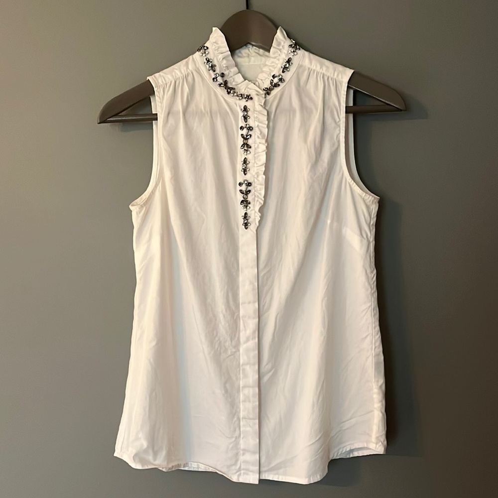 J. Crew Jeweled Top